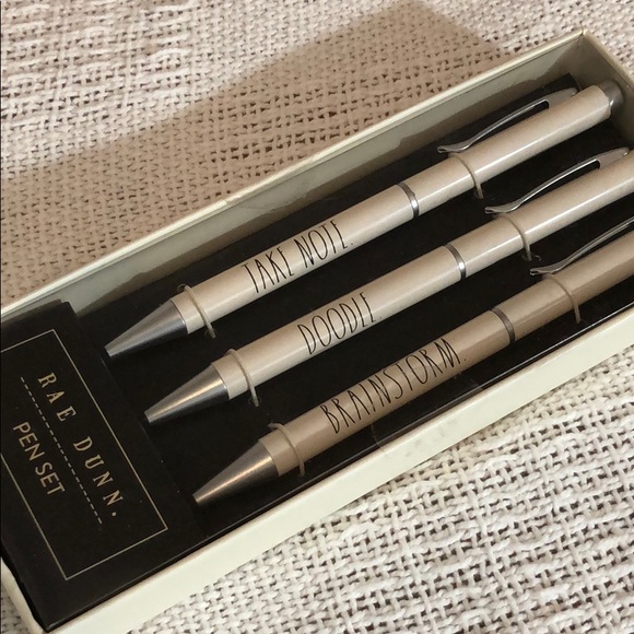 NIB Rae Dunn TAKE NOTE, DOODLE, BRAINSTORM pens - Picture 4 of 5